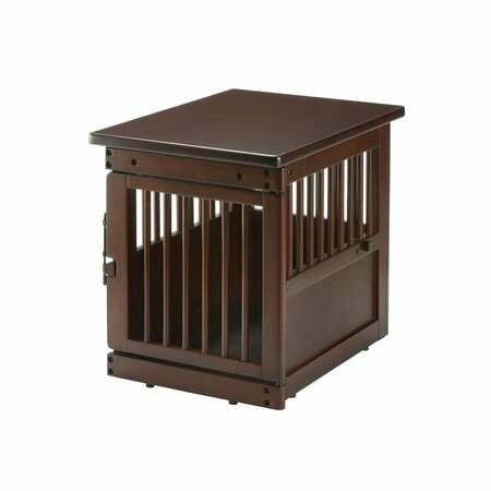 PETPALACE Wooden End Table Crate Small - Dark Brown PE3186177